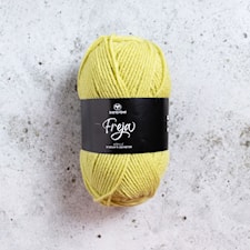Freja Garn Akryl 50 g Pale Lime (85) Svarta Fåret