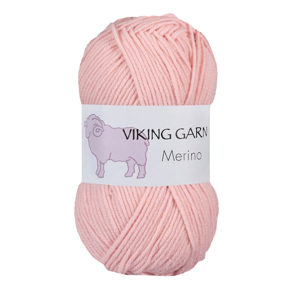 Viking Merino Garn 50 g Puderrosa 862 Viking Garn