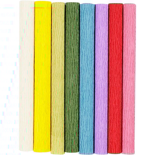 Kr&auml;ppapper v&aring;rf&auml;rger 25x60 cm 8 ark Creativ Company