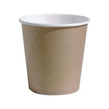 Paperikuppi 10 cl ruskea/valkoinen (80 kpl)