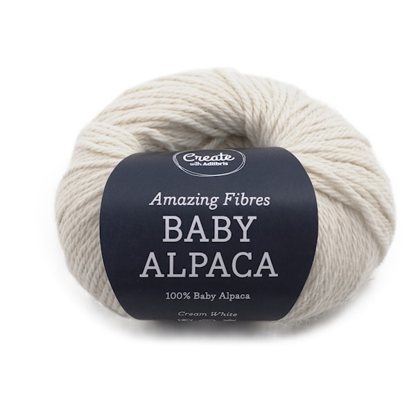Adlibris Baby Alpaca 50g Creamy White A264