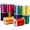 Satengsnor, tykkelse 2 mm, sterke farger, 10x50 m/ 1 pk.