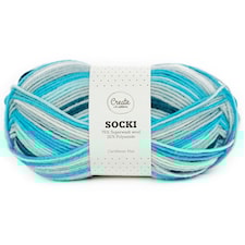 Socki Garn Ullmix 100 g Caribbean Blue B022 Adlibris