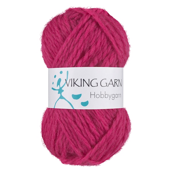 Hobbygarn 50 g Sterk rosa 963 Viking Garn