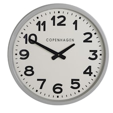 Ib Laursen Copenhagen Väggklocka Metall/Glas D: 51,5 cm Djup: 9 cm Grå