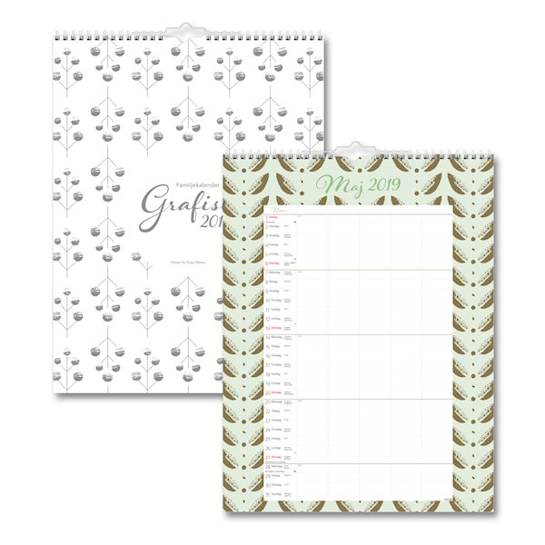 Familjekalender 2019 Burde Grafisk