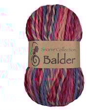 Balder Multifärger Ull 100 gr Rosa/Blå 868, Viking Snorre