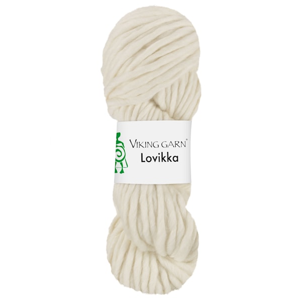 Lovikka 100 g Naturhvit 202 Viking Garn