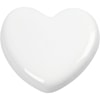 Hjärta Vitt i glas 6,5x6,5 cm 1-pack