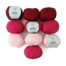 Color Pack Adlibris Merini Garn 50g Pink Berries 10-pack