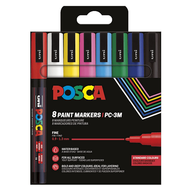 Posca Marker Set 8-p basf&auml;rger
