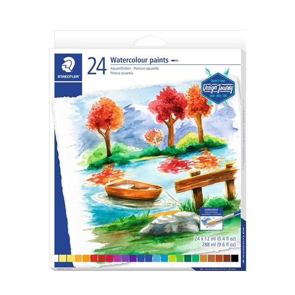 Karat® akvarellfärg i tub 24-pack Staedtler, online | Adlibris