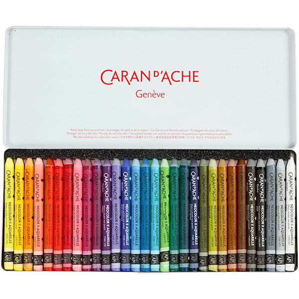 CARAN D’ACHE Neocolor II, L: 10 cm, tykkelse 8,5 mm, ass. farger, 30 stk./ 1 pk.