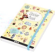 Bok med stickers, stl. 11,5x17 cm, tjocklek 1,5 cm, 1 st.