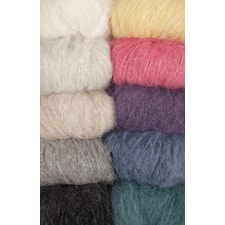 Melody Uni Colour Garn Alpakkamiks 50 g Perlegrå 03 Drops