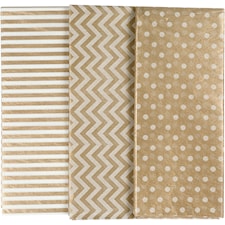 Silkespapper Guld mönster 50x70 cm 6-pack