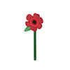 Bokmärke Blomma Poppy Catwalk
