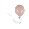 Form Living Dekoration Ballong liten 11,6x8,7x7,9 cm Rosa