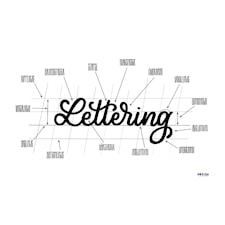 Lettering poster by Ink & Lise A4