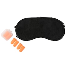 Set med ögonmask och öronproppar, svart