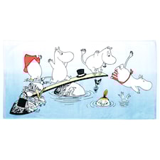 Badehåndkle Mummi Strand, 100 % bomull, 70 x 140 cm, Multi