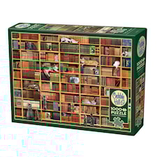 Pussel The Cat Libarary 1000 bitar, Cobble Hill