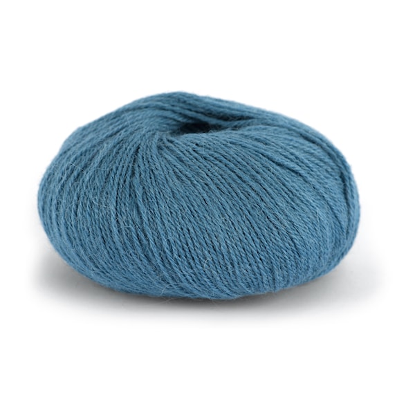 Knit At Home Superfine Alpaca Merino Garn Ullmix 50 g Denimblå 122
