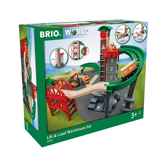 BRIO World - 33887 Nosta ja lastaa -varastosetti, Brio
