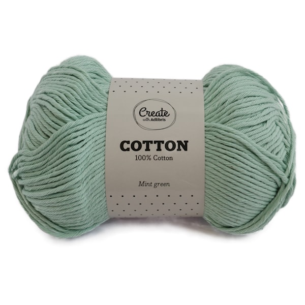 Adlibris Bomull Garn 100g Mint Green A090