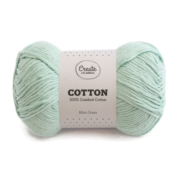 Adlibris Cotton 8/9 lanka 100g Mint Green A090