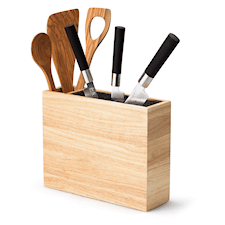 Knivblokk m/redskapsholder, Bambus, Continenta