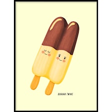 Banana Twins Icecream Poster30x40cm