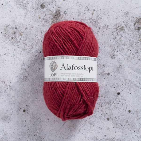 Álafosslopi Garn Ull 100 g Röd Istex (0047)