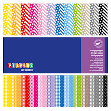 Designblock mönster 305 x 305 mm 24 sidor Playbox
