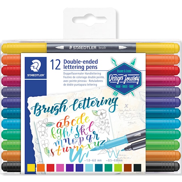 Staedtler Double-ended brush pens 12 pcs