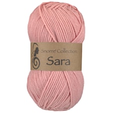 Sara Akrylgarn 50 gr Ljus rosa 962, Viking Snorre