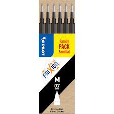 Frixion Refill Patron 0,7 mm Svart 6-pack Pilot
