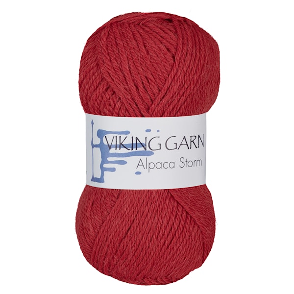 Alpaca Storm 50 g Rød 550 Viking Garn