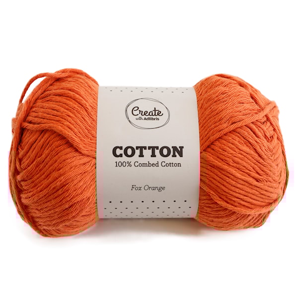 Adlibris Cotton Garn 100g Fox Orange A181