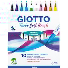 Brushpen Standardfärger 10-pack Giotto Turbo