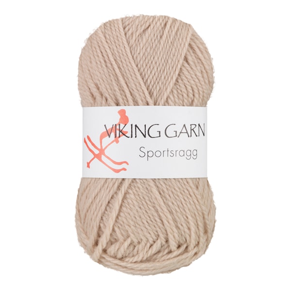 Sportsragg 50 g Beige 507 Viking Garn