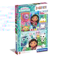 Gabby´s Dollhouse Pussel 2 X 60 Bitar, Clementoni