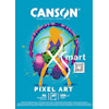 Skissepapir A4 limt langside 120g 40 ark Canson XSMART Pixel Art