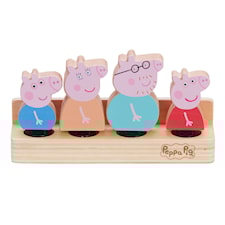 Greta Gris Wood Play Familj