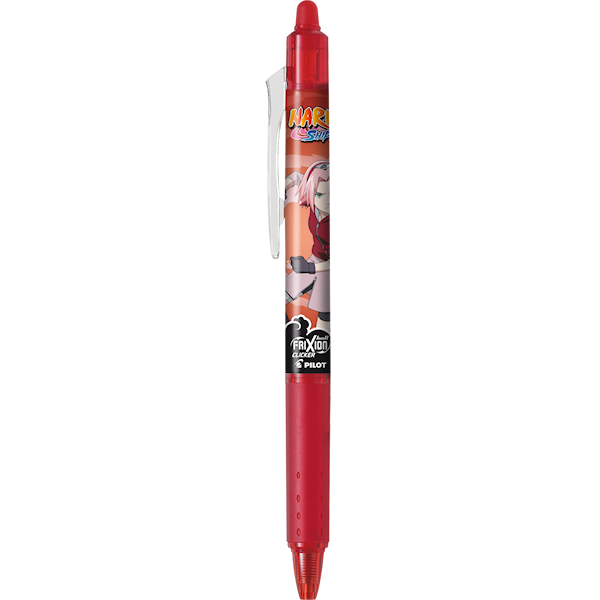 Frixion Ball Clicker 0,7 Röd Slettbart Naruto Pilot