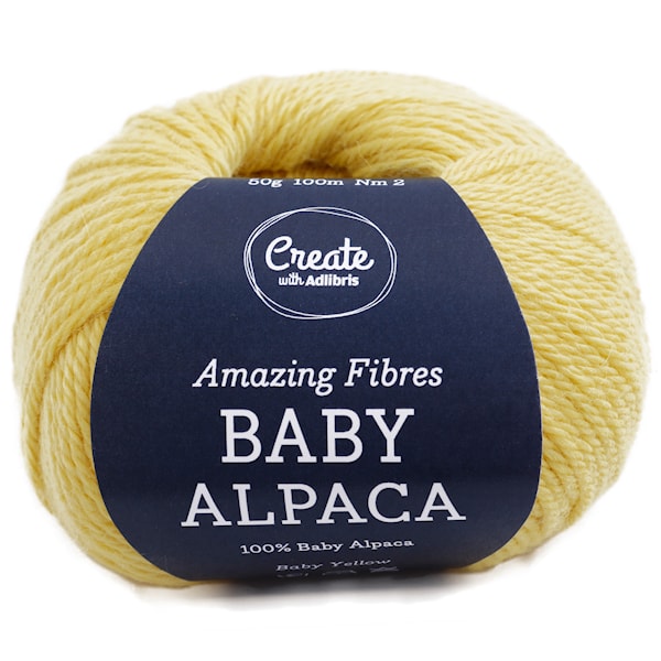 Adlibris Baby Alpaca 50g Baby Yellow A263