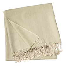 Linum Vertigo Pläd Ull/Bomull 130 x 170 cm Khaki Green