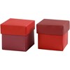 Brett-selv-eske, rød/vinrød, str. 5,5x5,5 cm, 250 g, 10 stk./ 1 pk.