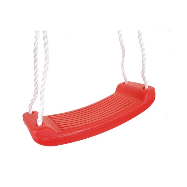 Rød huske i plast, 42 x 17 cm