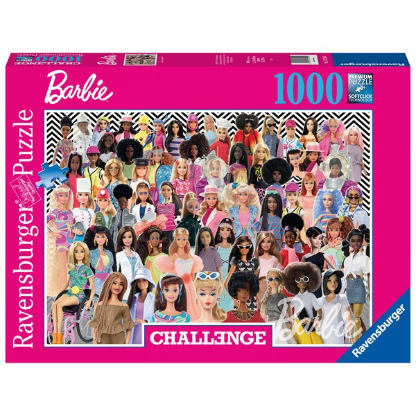 Pussel Barbie Challange 1000 bitar, Ravensburger
